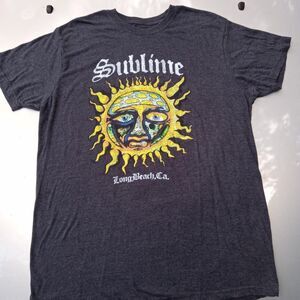 Unbranded Men's Grey and Black T-shirt